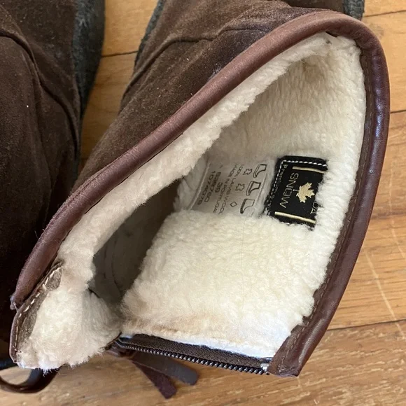 Women's Brown Winter Boots with Black Soles - Picture 5 of 7